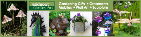 Insideout Garden Art - Gifts - Ornaments - Mobiles - Wall Art - Sculptures